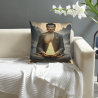 Custodia per cuscino in peluche Zen Buddha - 18x18 pollici | OKOMALL