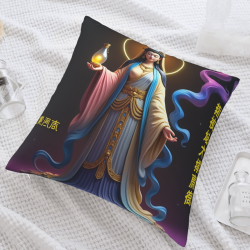 觀音菩薩毛絨抱枕套 - Okomall