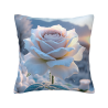 Housse de coussin en peluche à motifs de pétales de rêve - Okomall