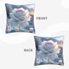 Housse de coussin en peluche à motifs de pétales de rêve - Okomall