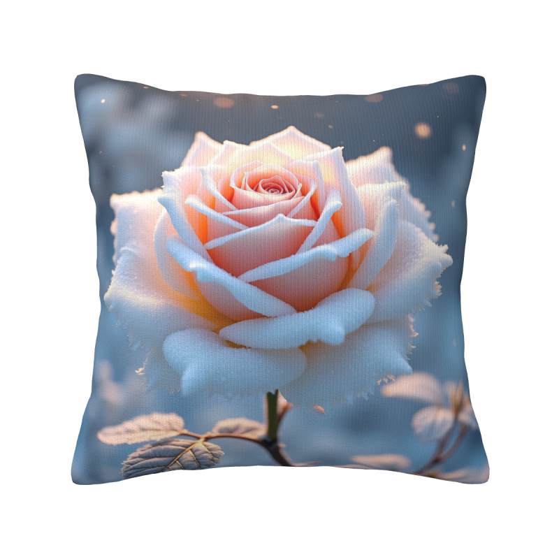 Housse de coussin en peluche avec motif de forêt enchantée - Okomall