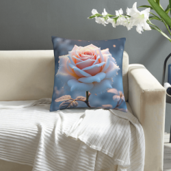Housse de coussin en peluche avec motif de forêt enchantée - Okomall