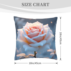 Housse de coussin en peluche avec motif de forêt enchantée - Okomall