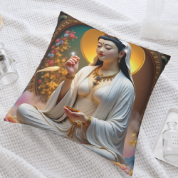 Cuscino in peluche della Bodhisattva Guanyin - Okomall