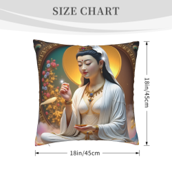 Cuscino in peluche della Bodhisattva Guanyin - Okomall