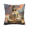 Meditatives Lotus-Kissenbezug - 18x18 Zoll | Okomall