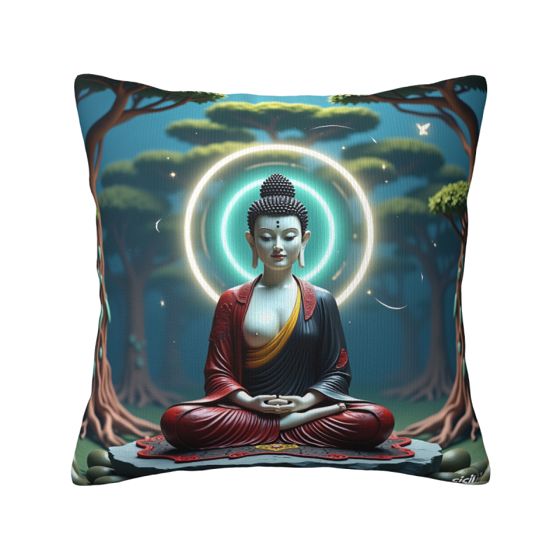 Funda de cojín Zen Lotus - Okomall