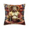 Copri-cuscino in peluche con immagine di Buddha Zen - Okomall