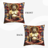 Copri-cuscino in peluche con immagine di Buddha Zen - Okomall