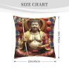 Copri-cuscino in peluche con immagine di Buddha Zen - Okomall