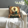 Meditatives Lotus-Blüten-Plüsch-Kissenbezug - Okomall