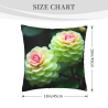 Federa cuscino in peluche a fiori astratti - Okomall