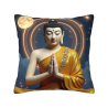 Funda de cojín de felpa con diseño de Buda Zen y luz - Okomall