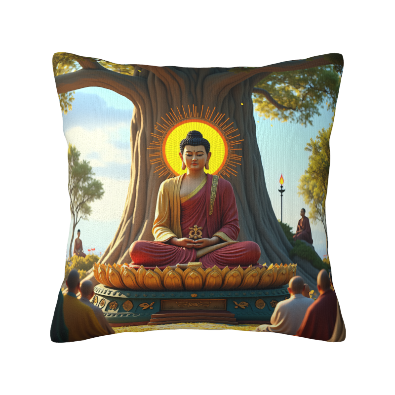 Zen Buddha Pillow Cover - Okomall