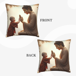 Funda de Almohada de Peluche con Buda Zen - Okomall