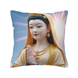 Exquisite Bodhisattva Plush Pillow Cover - Okomall