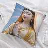 Housse de coussin en peluche Bouddha raffinée - Okomall