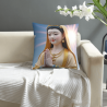 Housse de coussin en peluche Bouddha raffinée - Okomall