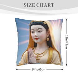 Copertura cuscino in peluche Buddah squisita - Okomall