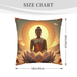 Zen Floral Plush Pillow Cover - Okomall