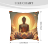 Zen Floral Plush Pillow Cover - Okomall