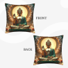 Housse de coussin en peluche paysage zen - Okomall