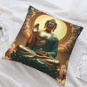 Housse de coussin en peluche paysage zen - Okomall