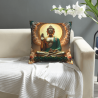 Housse de coussin en peluche paysage zen - Okomall