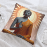 Cuscino in peluche con immagine di Buddha Zen - Okomall