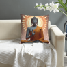 Cuscino in peluche con immagine di Buddha Zen - Okomall