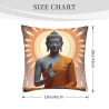 Cuscino in peluche con immagine di Buddha Zen - Okomall