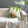 Federa cuscino monaco cartoon zen e adorabile - Okomall