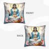 Funda de cojín de felpa de la Bodhisattva Guanyin - 18x18 pulgadas | OKOMALL