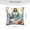 Guanyin Plush Pillow Cover - 18x18 inches | OKOMALL