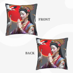 錦繡美人毛絨抱枕套 - Okomall