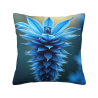 Abstract Blue Feather Texture Plush Pillow Cover - Okomall