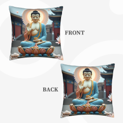Housse de coussin Lotus Zen - 45x45 cm | Okomall
