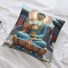 Zen Lotus Flower Pillow Cover - 18x18 inches | Okomall