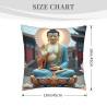 Zen Lotus Flower Pillow Cover - 18x18 inches | Okomall