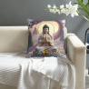 Housse de coussin en peluche avec motif de dragon zen - Okomall