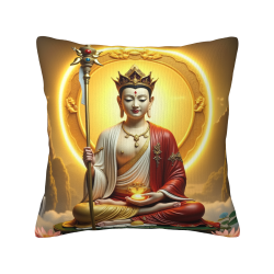 Buddha Shakyamuni Plush Pillow Cover - Okomall