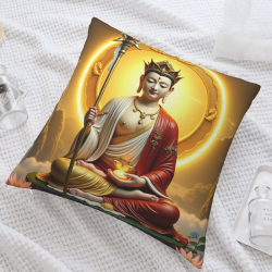 Buddha Shakyamuni Plush Pillow Cover - Okomall