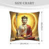 Buddha Shakyamuni Plush Pillow Cover - Okomall