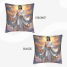 Plüschkissenbezug mit Guanyin-Motiv - 18x18 Zoll | Okomall