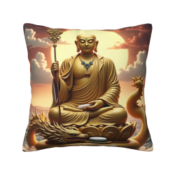 Zen Avalokiteshvara Plush Pillow Cover - Okomall