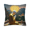 Zen-Landschaftsdruck-Kissenbezug aus Samt - 18x18 Zoll | OKOMALL