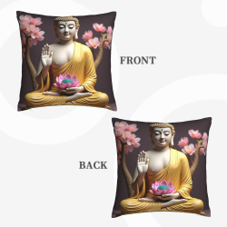 櫻花毛絨抱枕套 - 18x18英寸 | Okomall