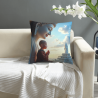 Cuscino in peluche con monaco buddista zen - Okomall