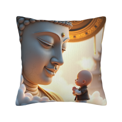 Zen Cloud Pattern Plush Pillow Cover - Okomall