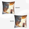 Custodia per cuscino in peluche con motivo di nuvole zen - Okomall